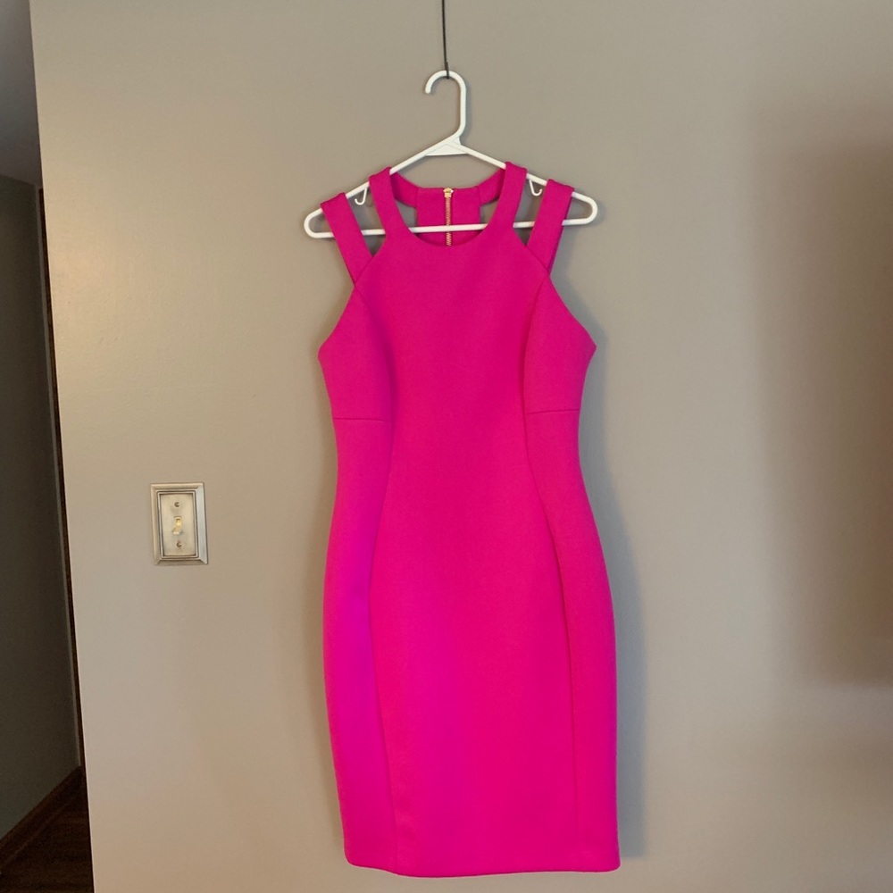 Hot pink dress